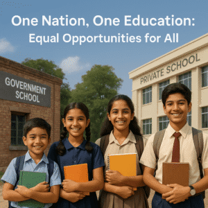 Children from diverse backgrounds receiving education under Shail-Satya Foundation's One Nation, One Education initiative